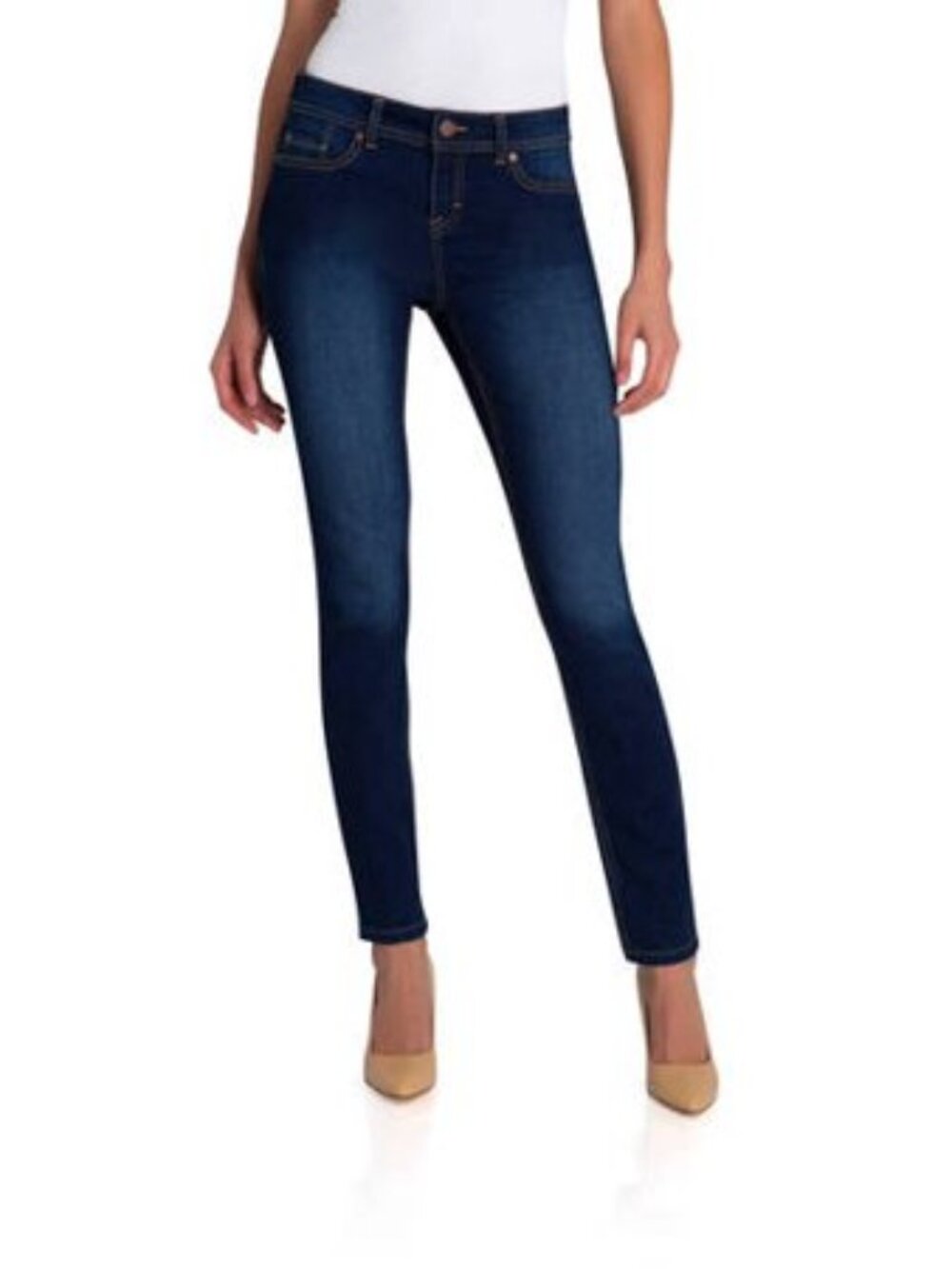 Women's Jordache Midrise Skinny Flex Stretch Jeans - Rinse - 10 - NWT